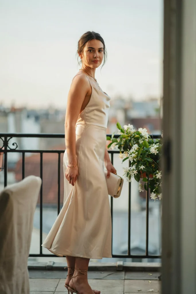 Satin Midi Elegance