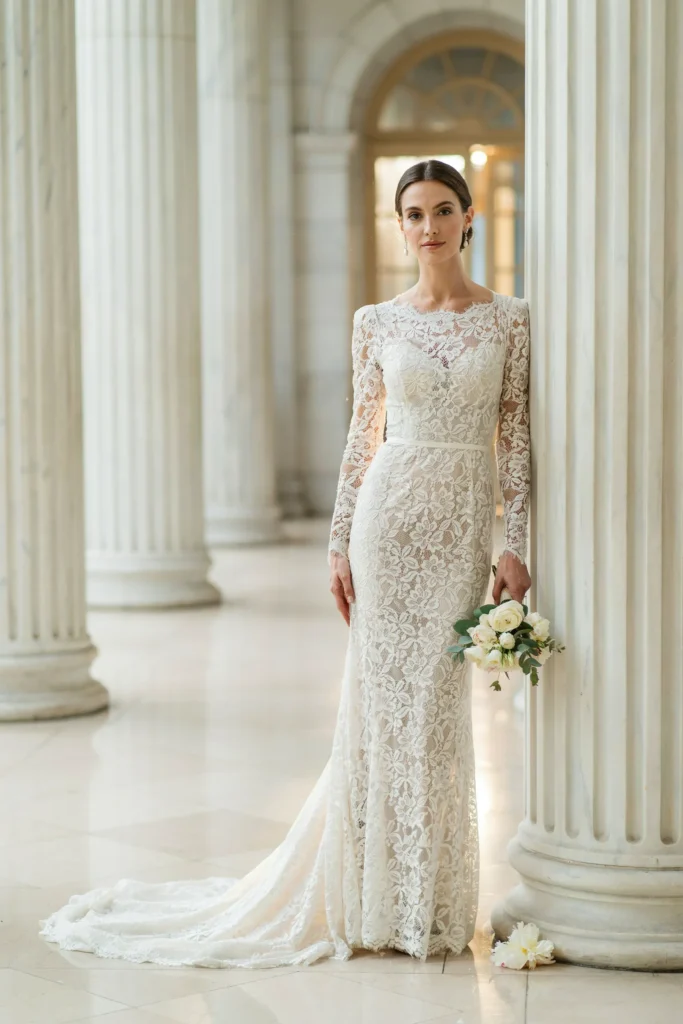 Structured Lace Sleeves