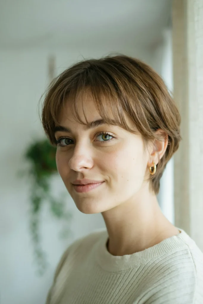 Wispy Bangs Pixie