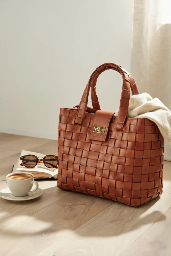 Woven Leather Tote