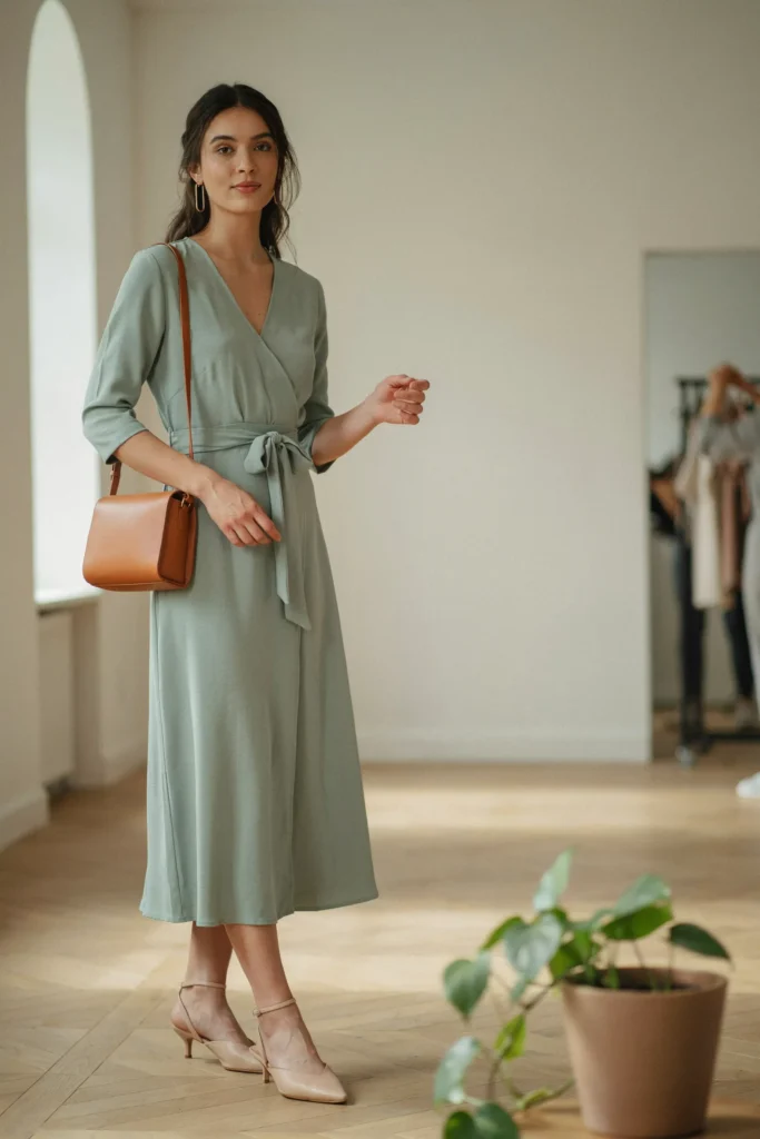 Wrap Waist Dress