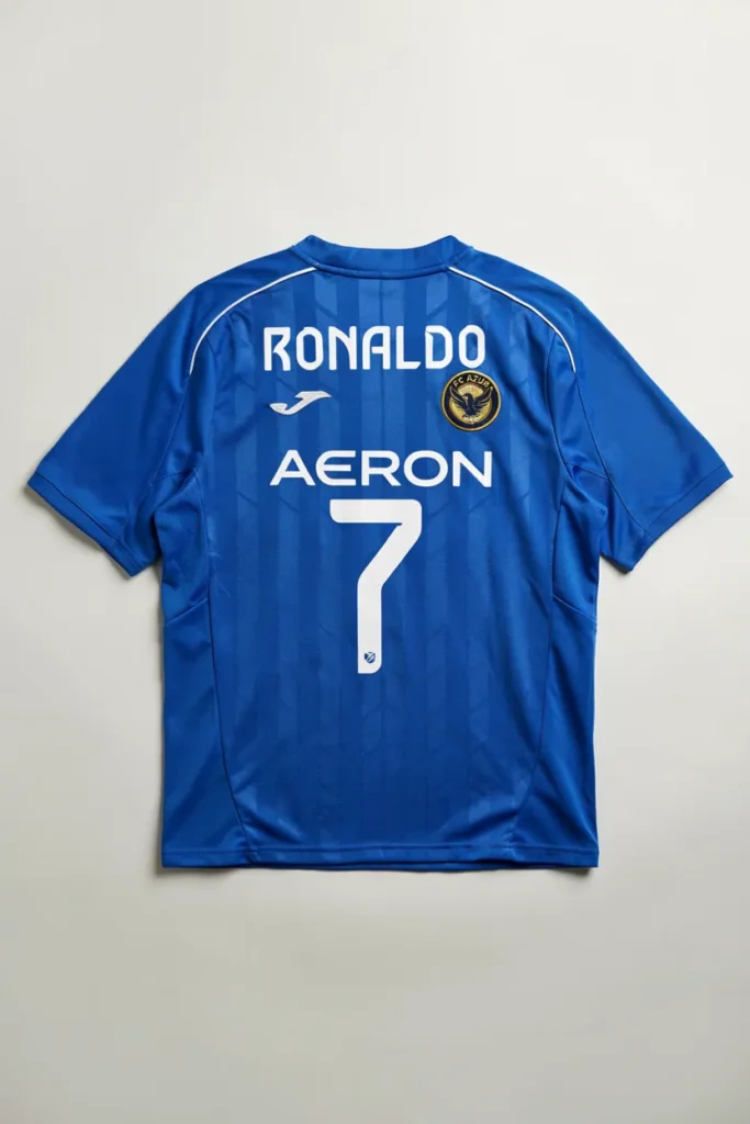 Blue Football Tee