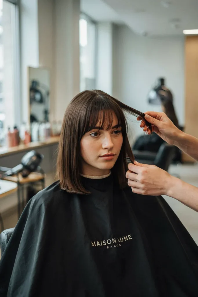 Blunt Cut Wispy Fringe