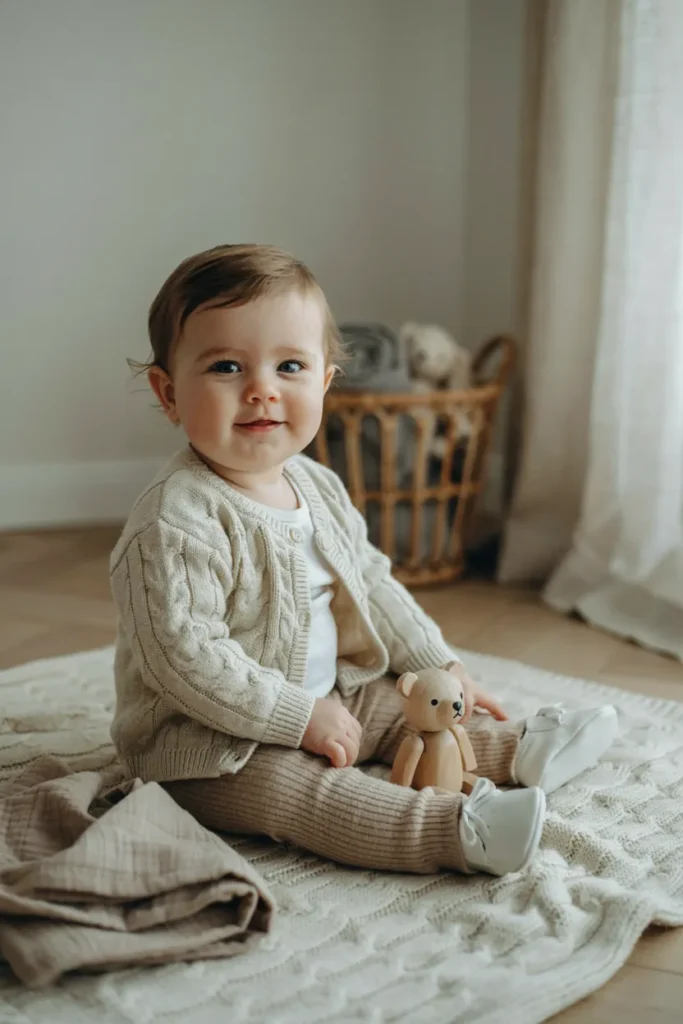 Buttoned Cardigan Look