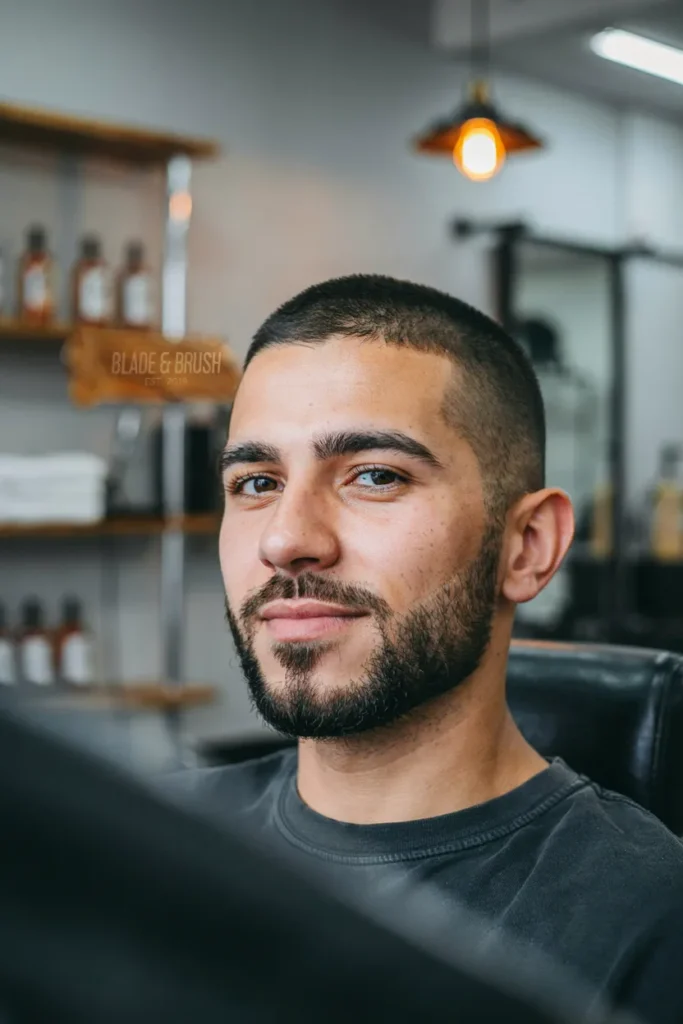 Buzz Cut With Beard