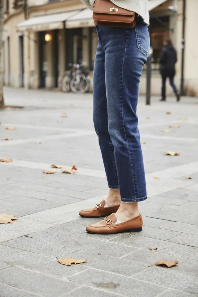 Cropped Jeans Loafers