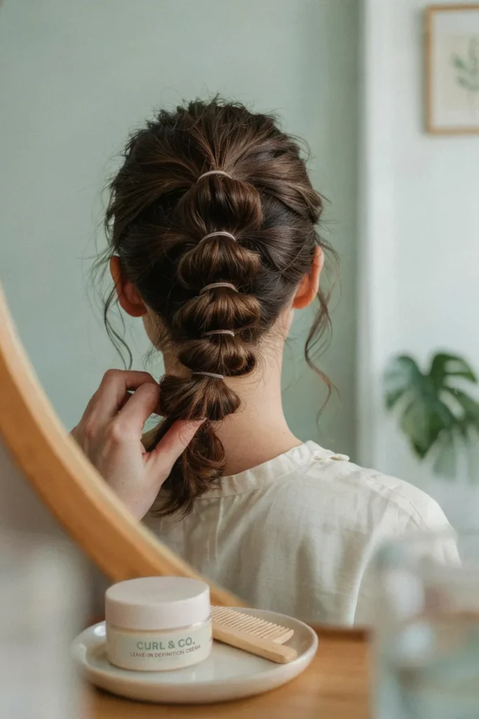 Curly Bubble Braid