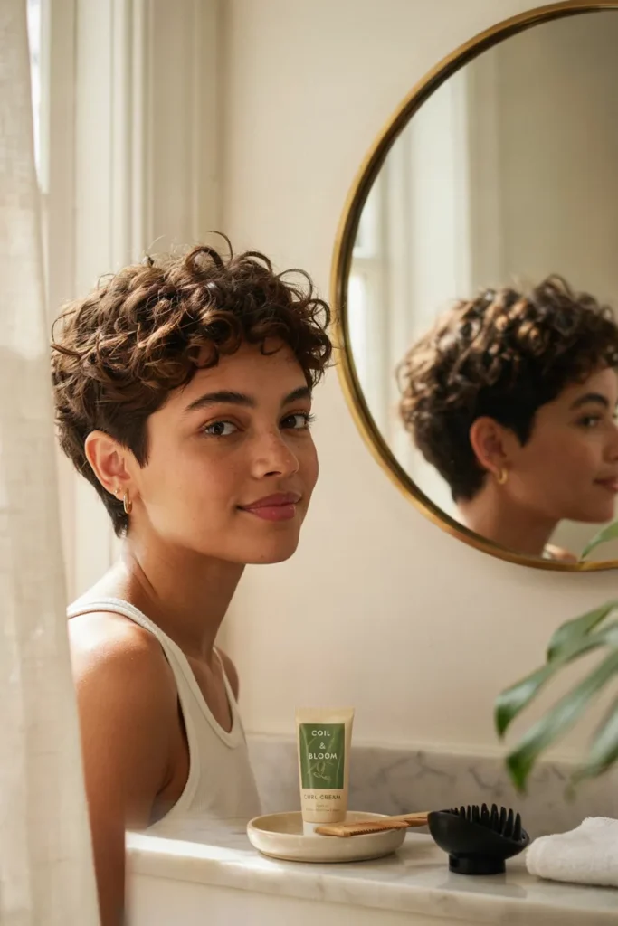 Curly Pixie Cut