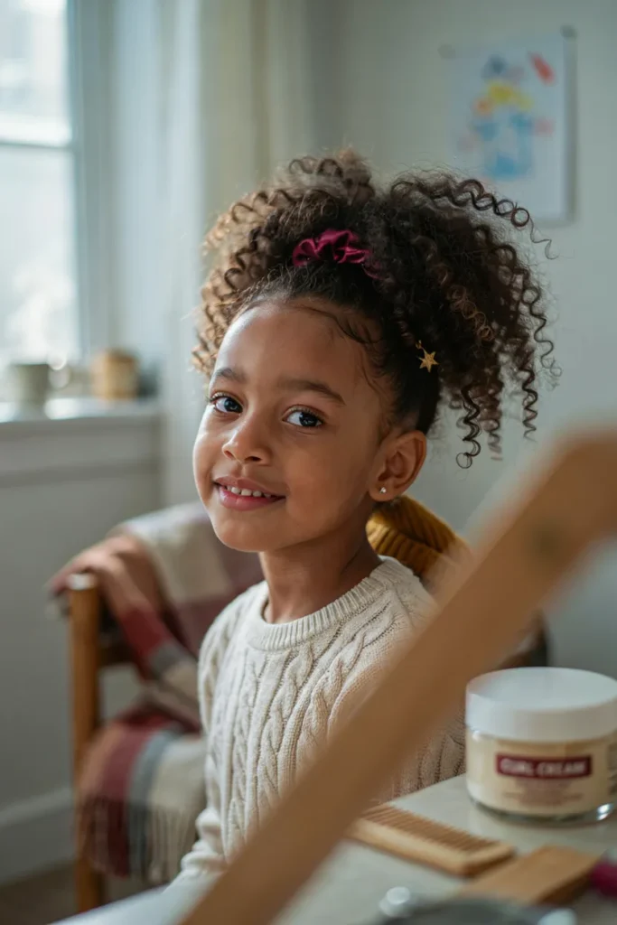 Curly Puff Ponytail