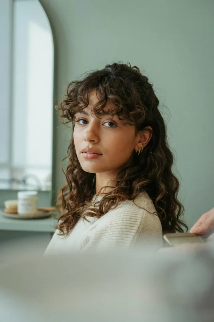 Curly Volume Mullet