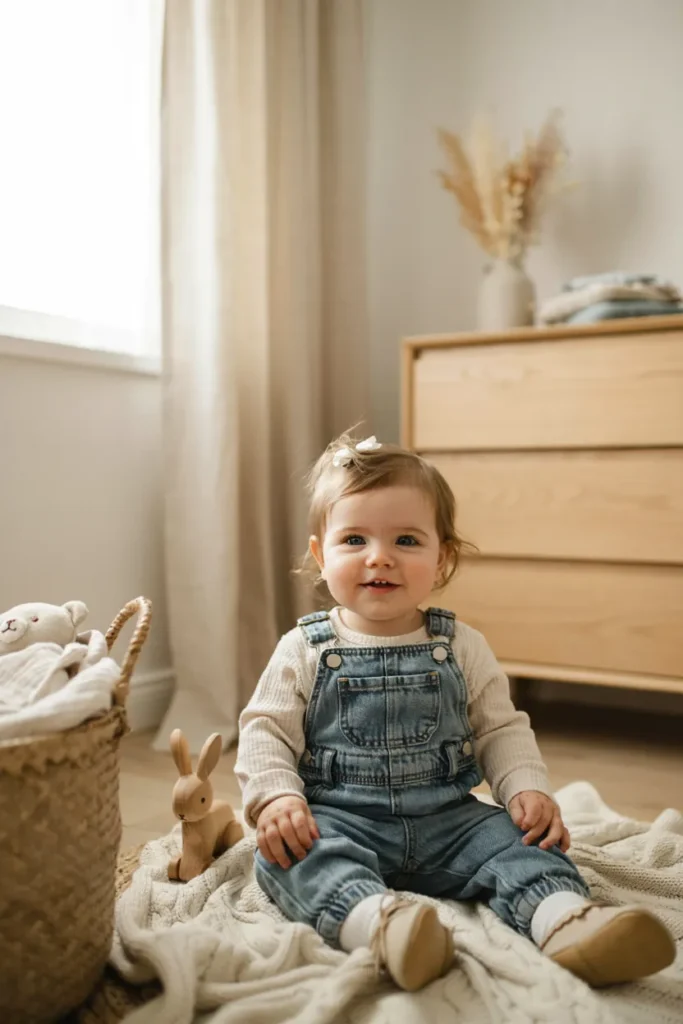 Denim Dungaree Set