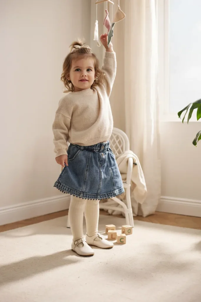 Denim Skirt Outfit