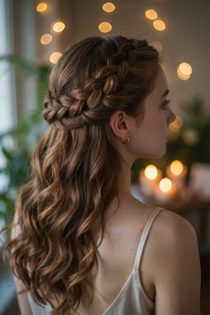 Dutch Braid With Curls