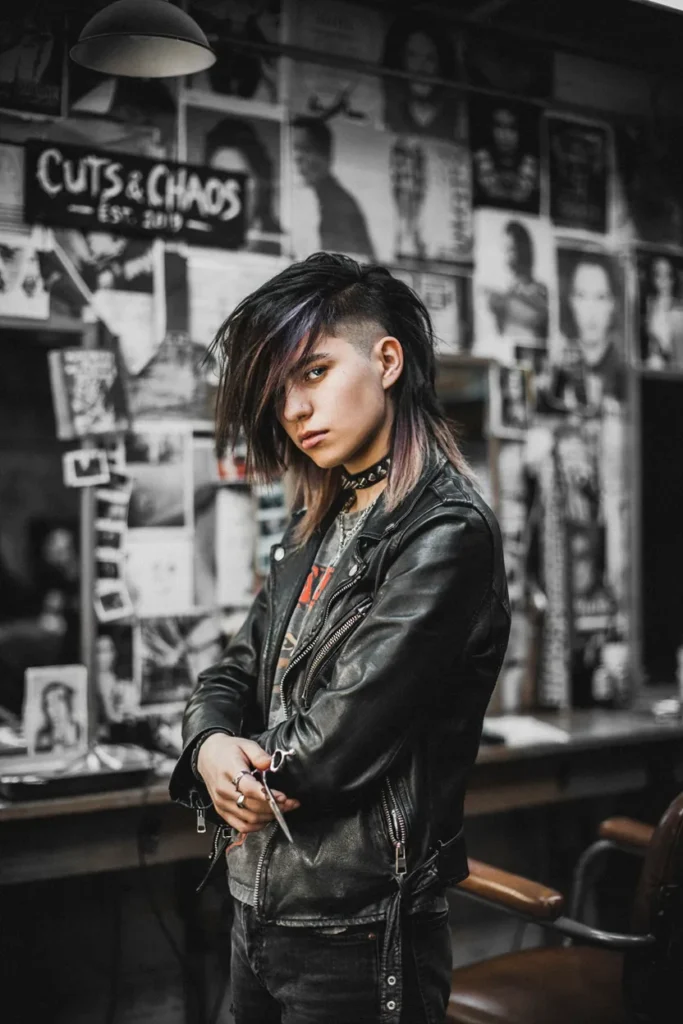 Edgy Punk Mullet
