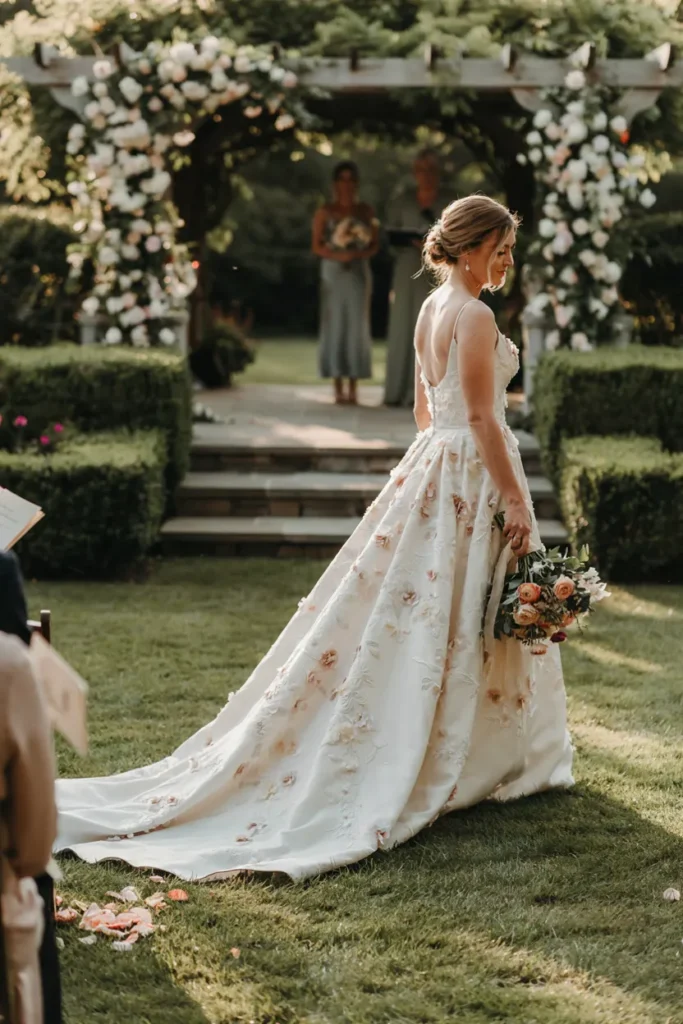 Floral Appliqué Train