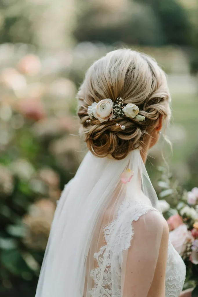 Floral Bridal Updo