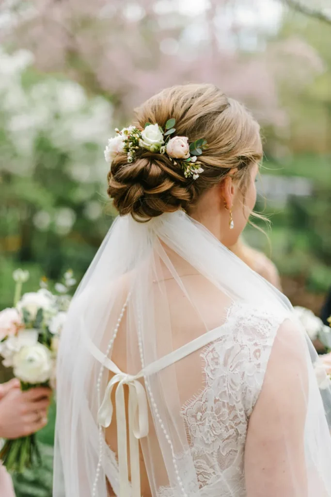 Floral Low Bun