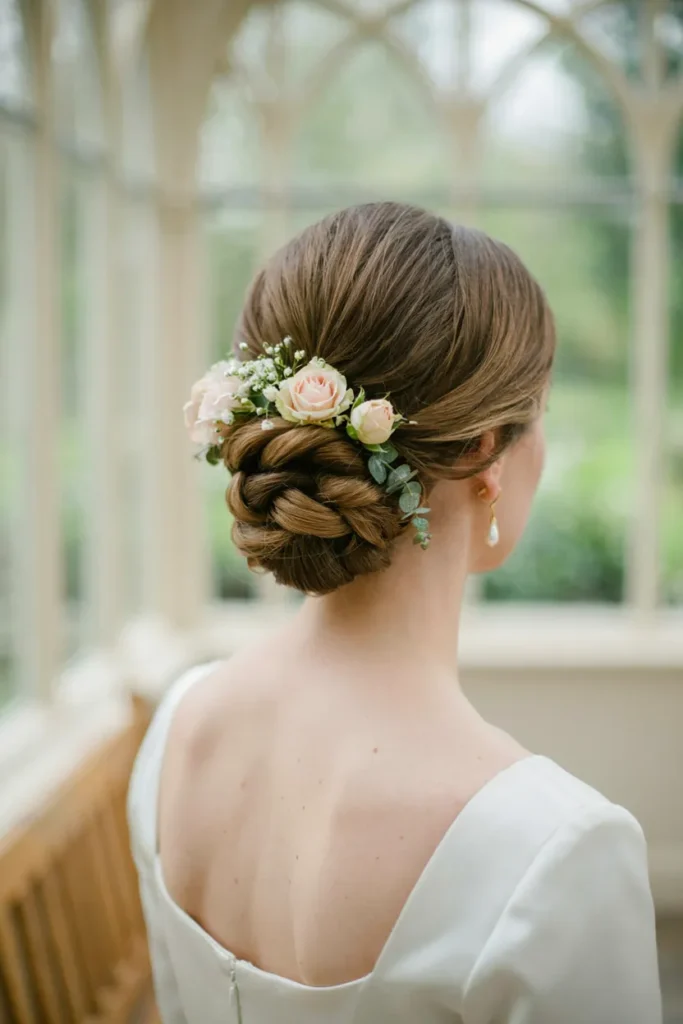 Floral Twisted Chignon