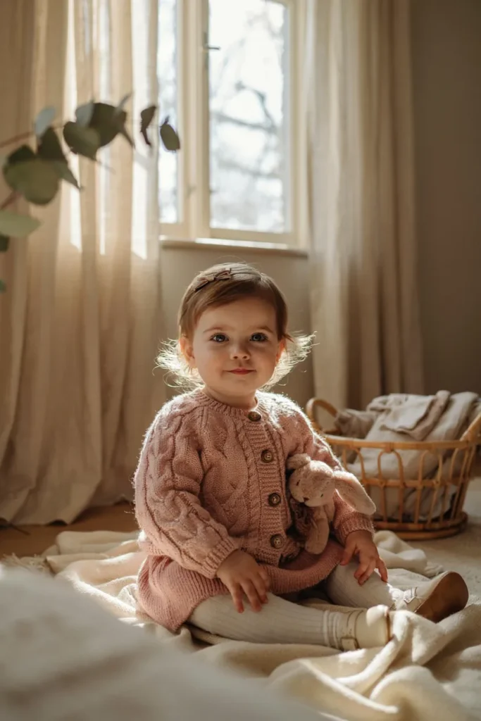 Fluffy Cardigan Set