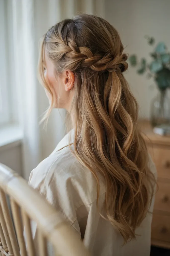 Half-Up Dutch Braid