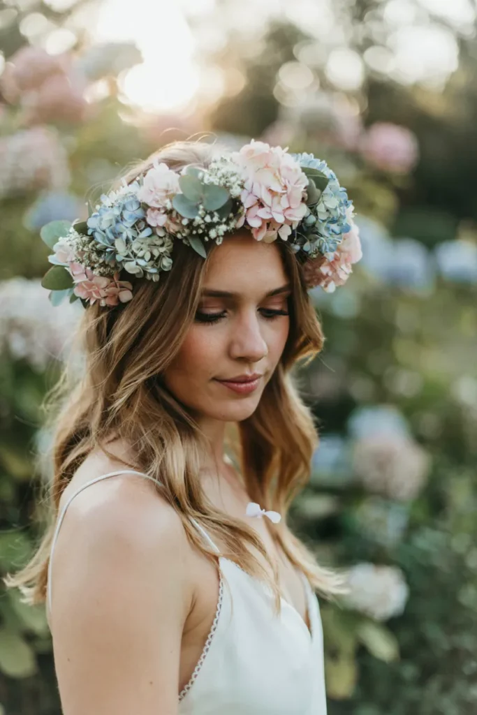 Hydrangea Floral Crown