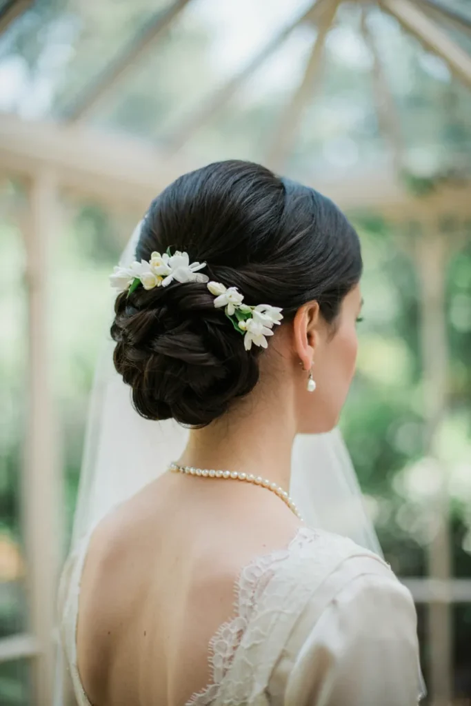 Jasmine Flower Updo