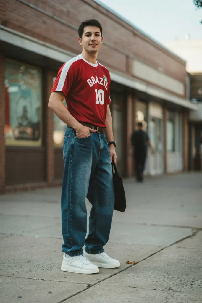 Jersey With Baggy Jeans
