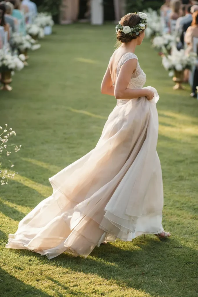 Layered Organza Train