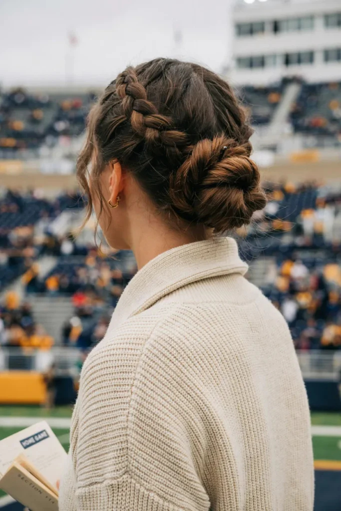Low Braided Bun