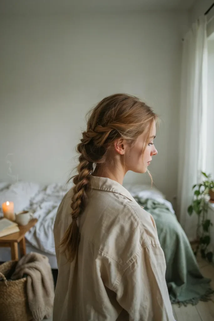 Messy Dutch Braid