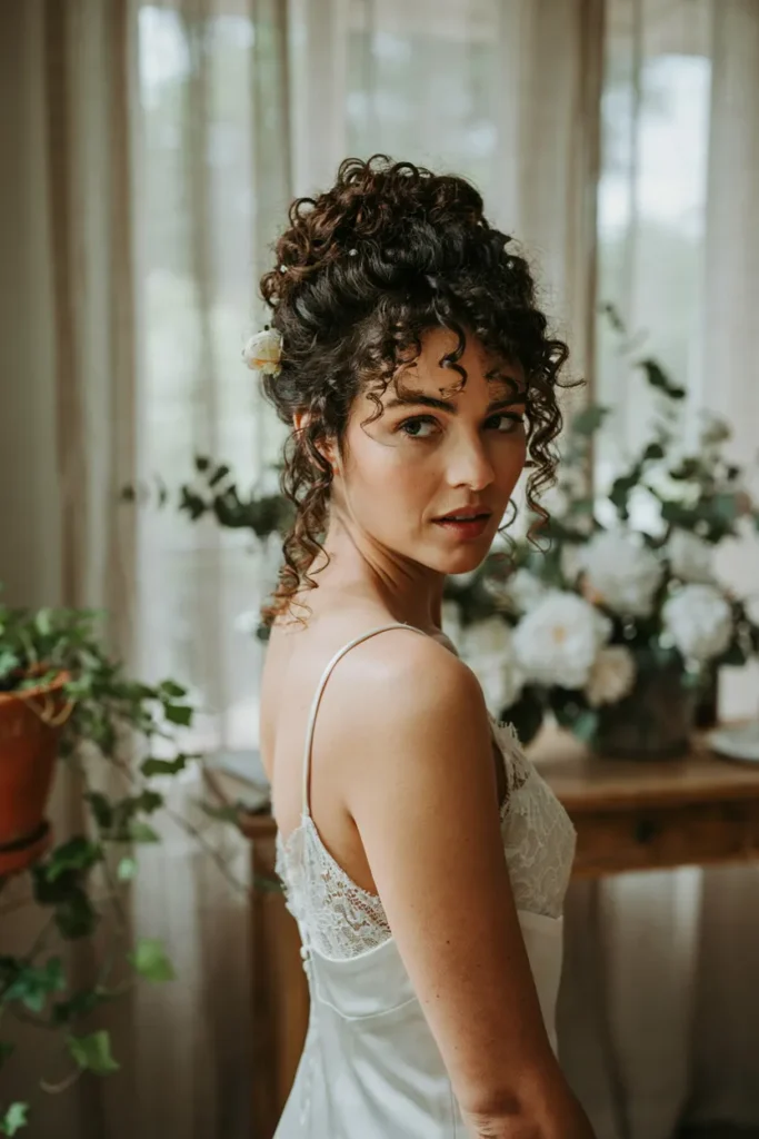 Natural Curly Updo
