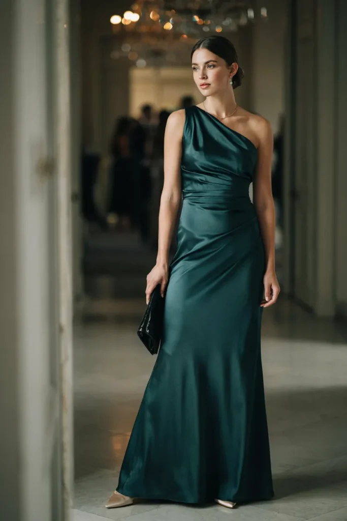 One-Shoulder Gown