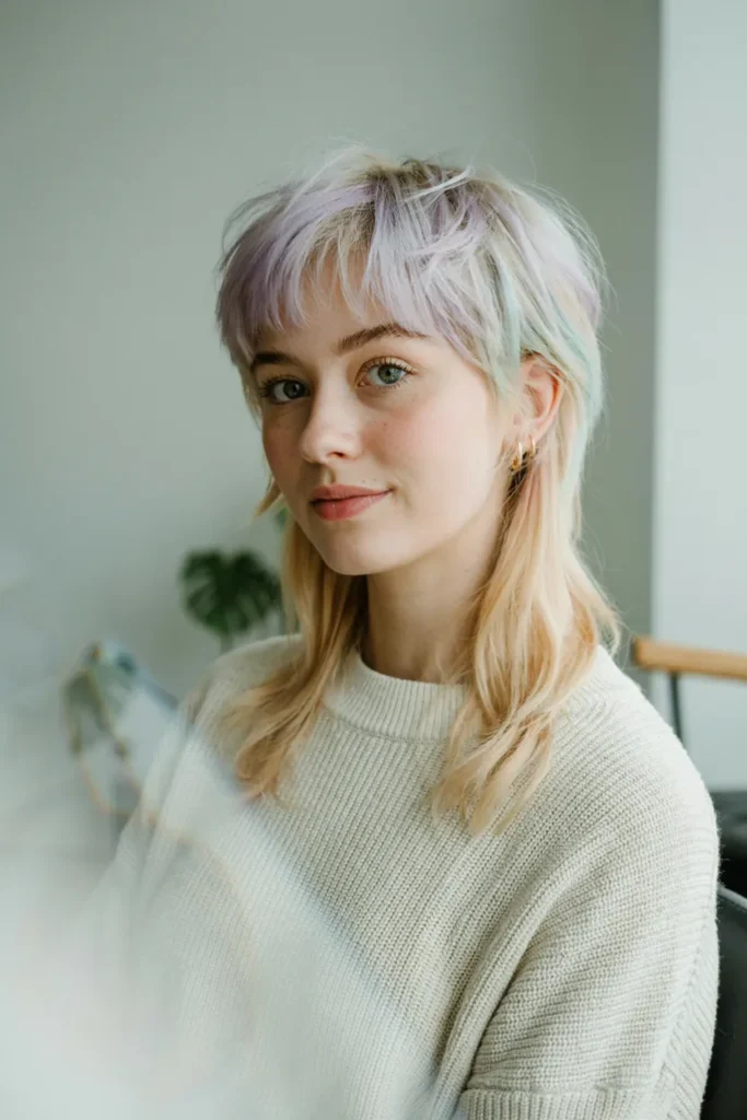 Pastel Color Mullet