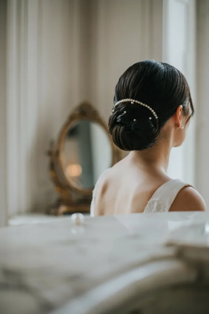 Pearl Accent Chignon