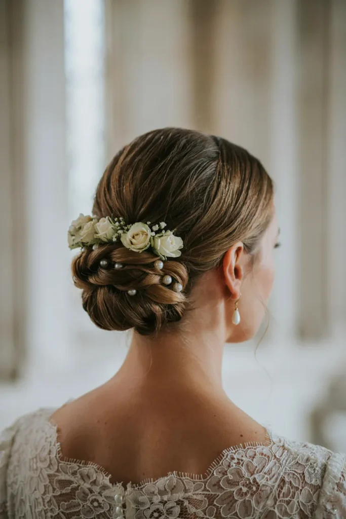 Pearl Flower Chignon