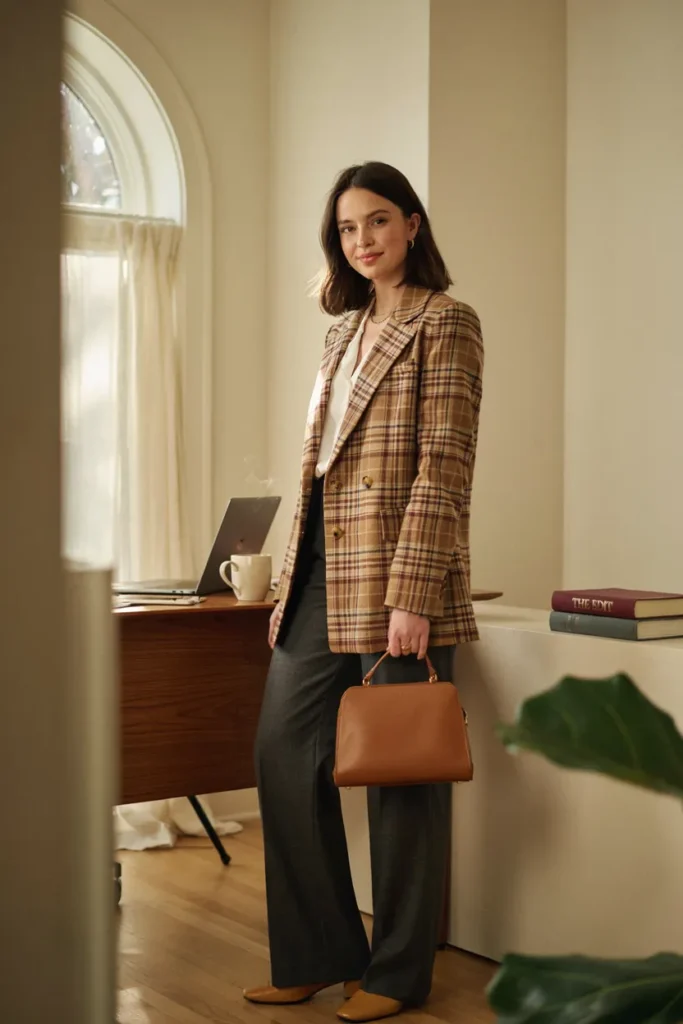 Plaid Blazer Outfit