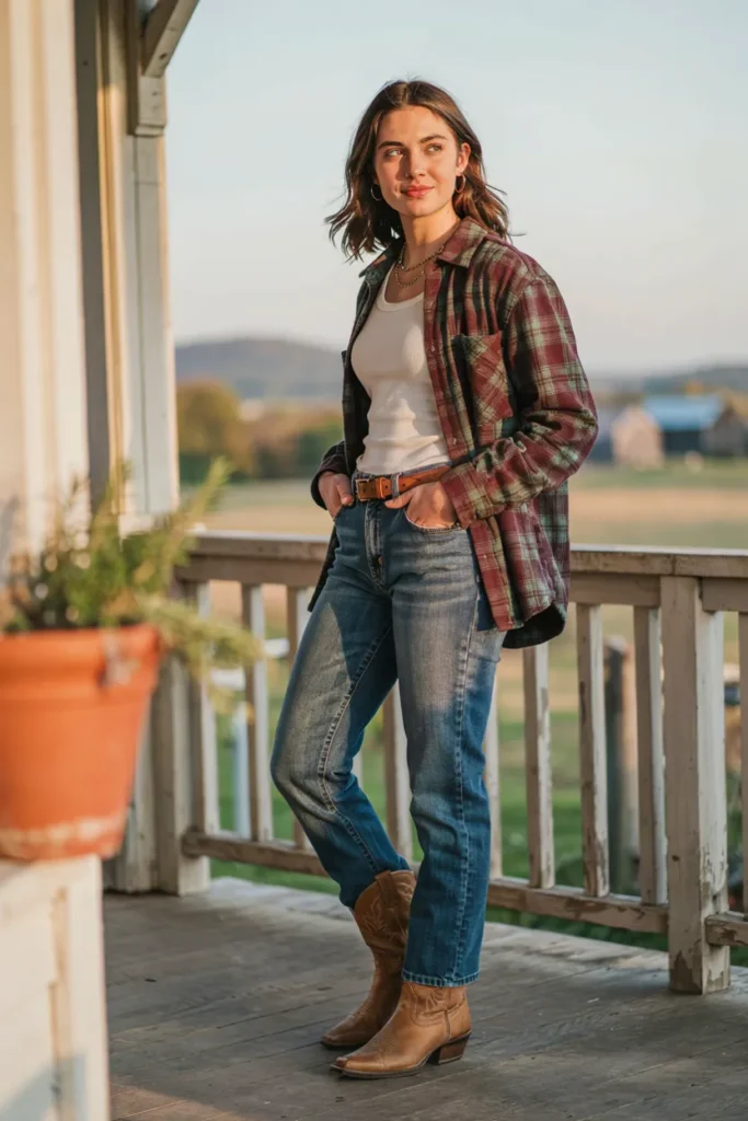 Plaid Shirt Outfit