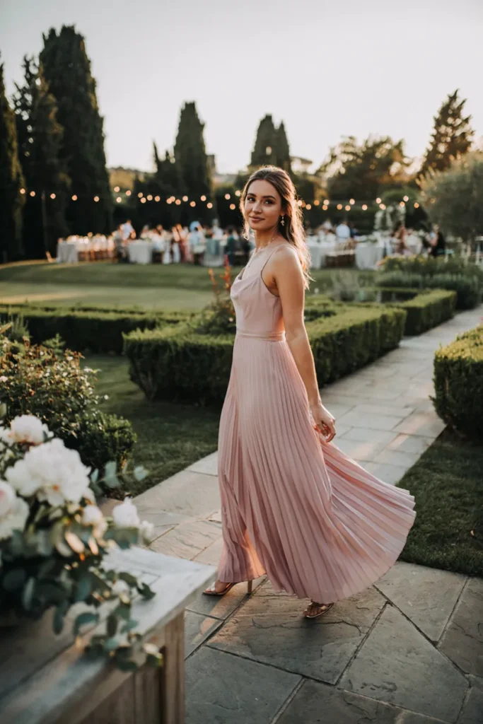 Pleated Maxi Dress