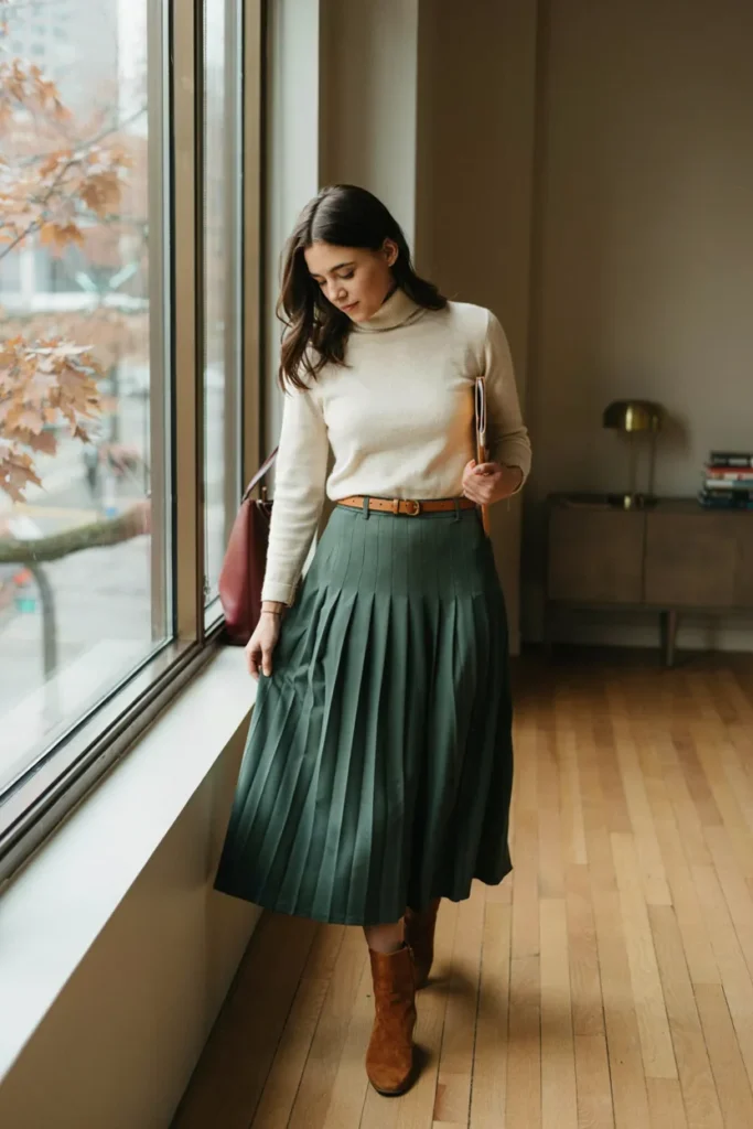 Pleated Skirt Look