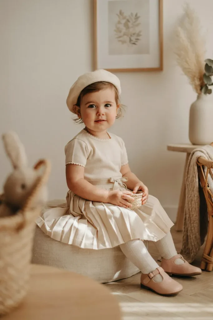 Pleated Skirt Set
