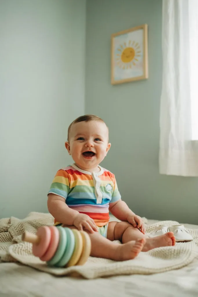 Rainbow Color Romper