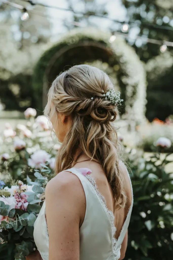 Romantic Half Updo