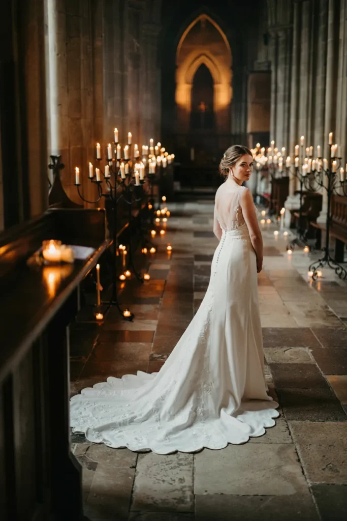 Scalloped Lace Train