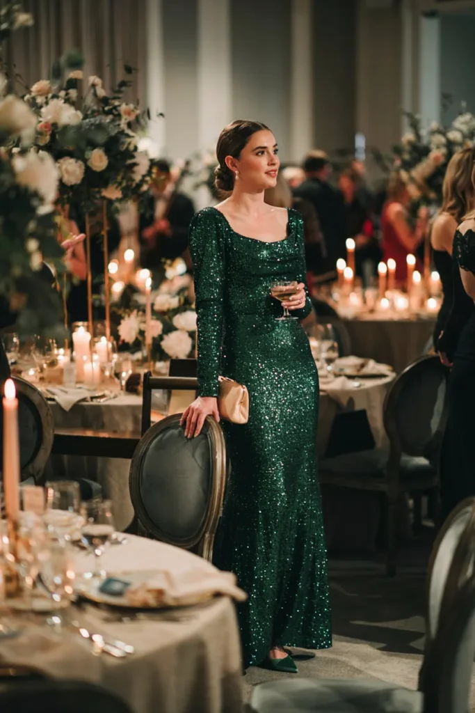 Sequin Evening Dress