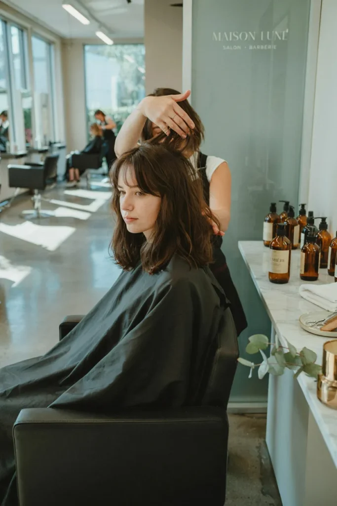 Shoulder Length Wispy Fringe