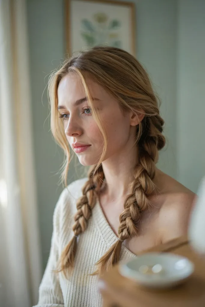 Side Swept Dutch Braid