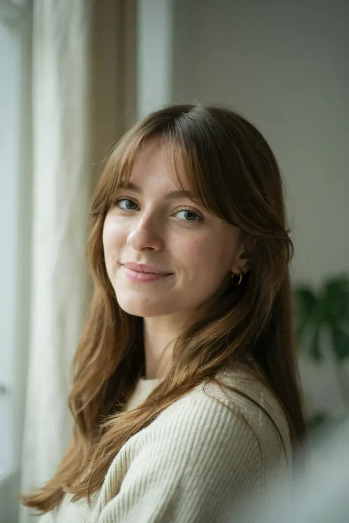 Side Swept Wispy Bangs