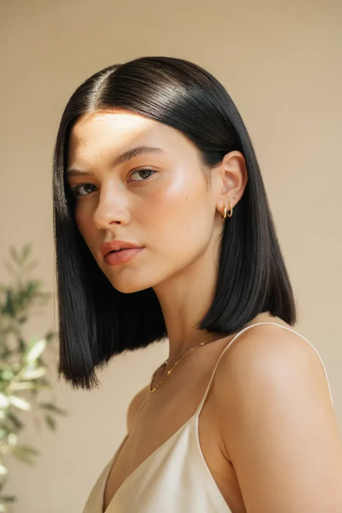 Sleek Blunt Lob