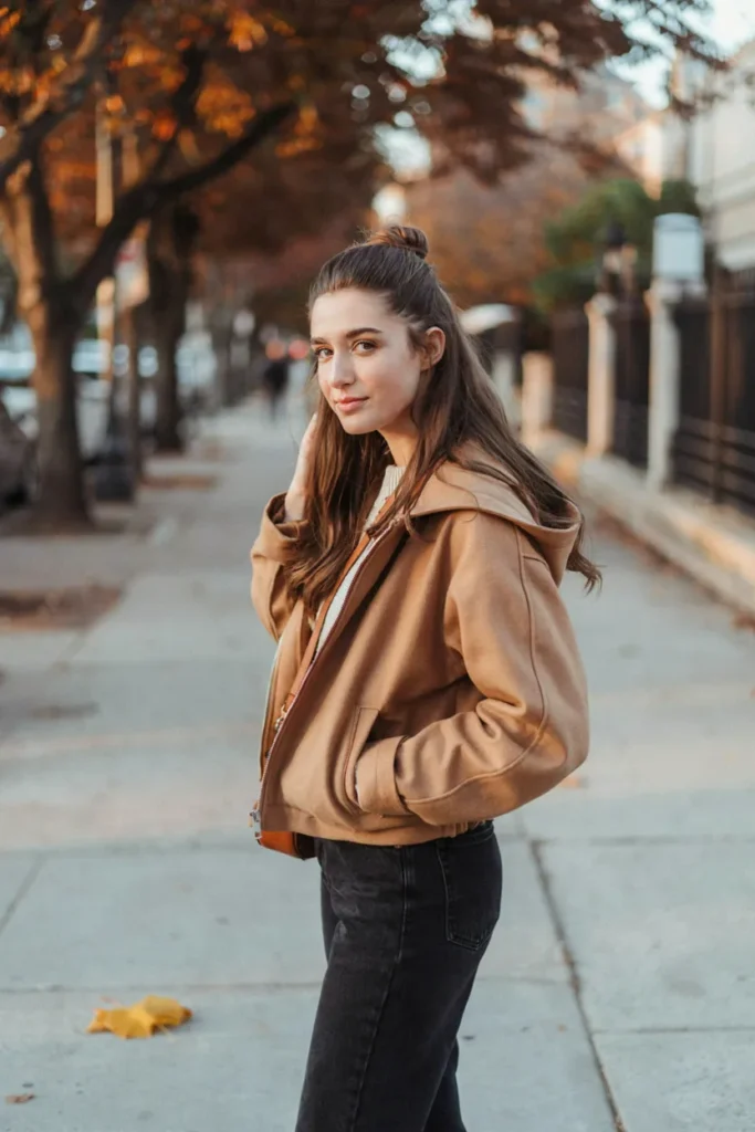 Sleek Half Up Waves