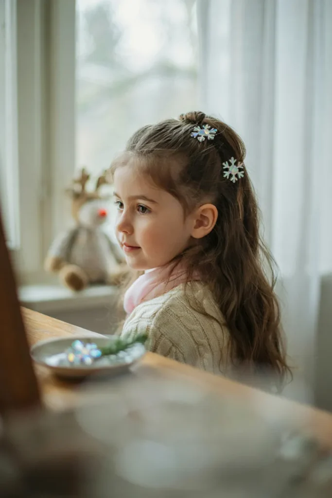 Snowflake Hair Clips